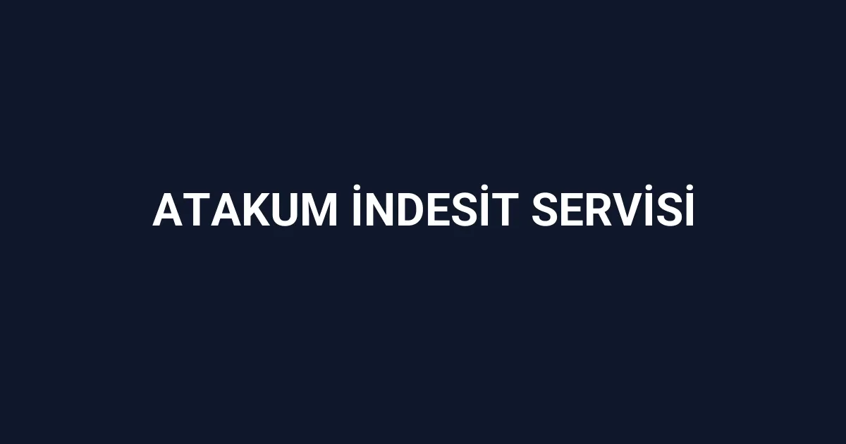 Atakum İndesit Servisi